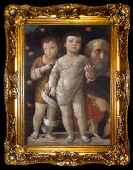 framed  Andrea Mantegna The Holy Fmaily with Saint John, ta009-2